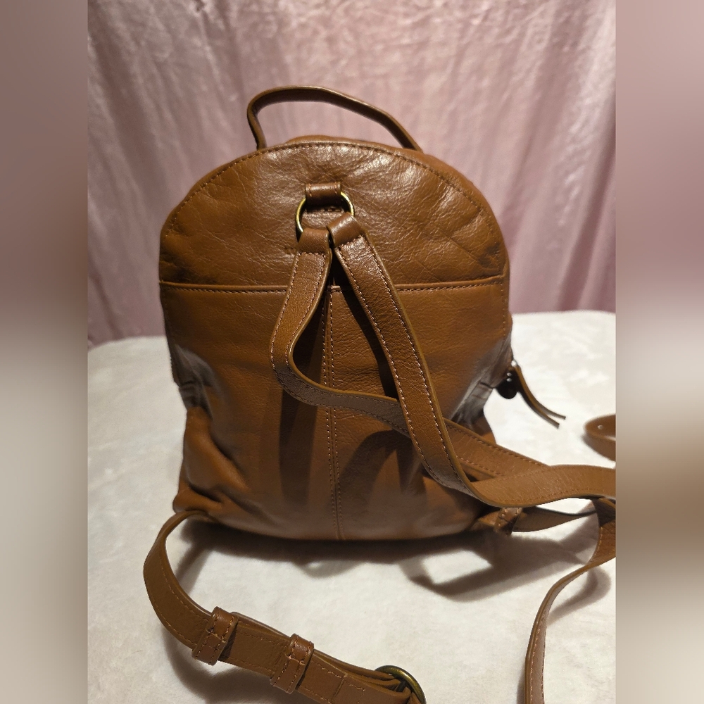 Lucky Brand Backpack Brown Leather Backpack - Picture 5 of 7